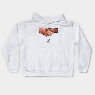 SHAKING HANDS by Metissage –1 Kids Hoodie